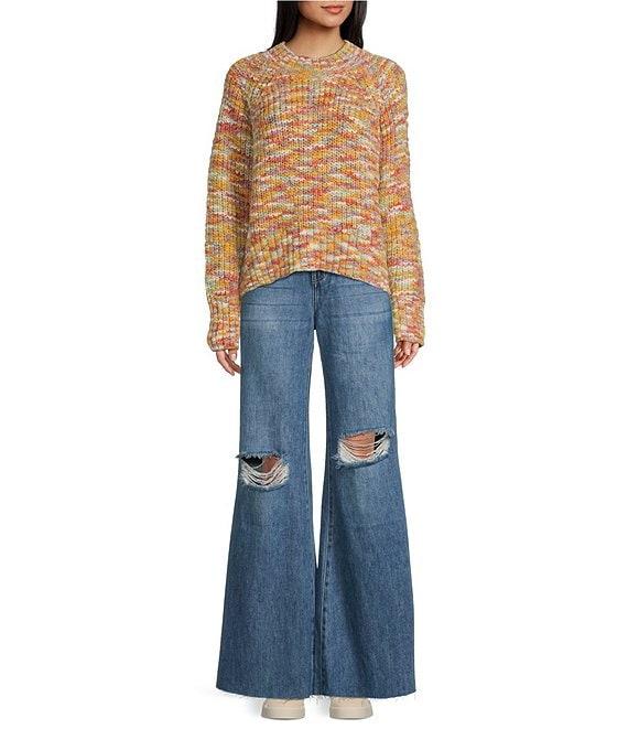 Rip Curl Relaxed Beach Party Long Sleeve Slub Wool Blend Sweater Product Image