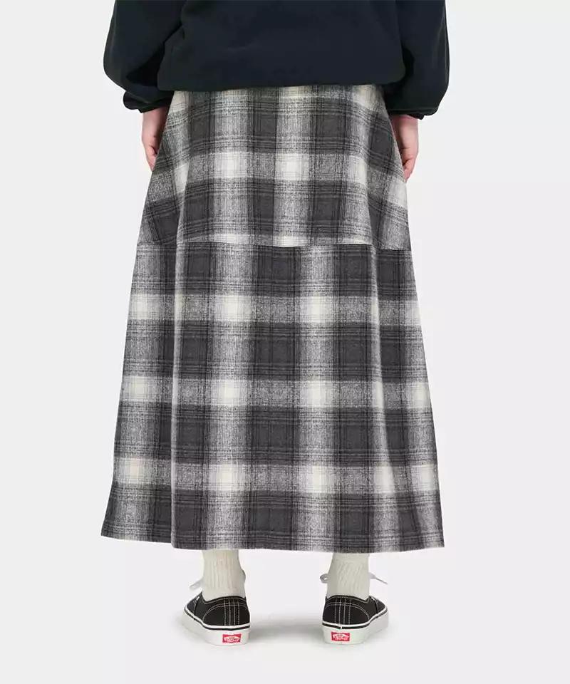 Wool Paneled Skirt Female Product Image