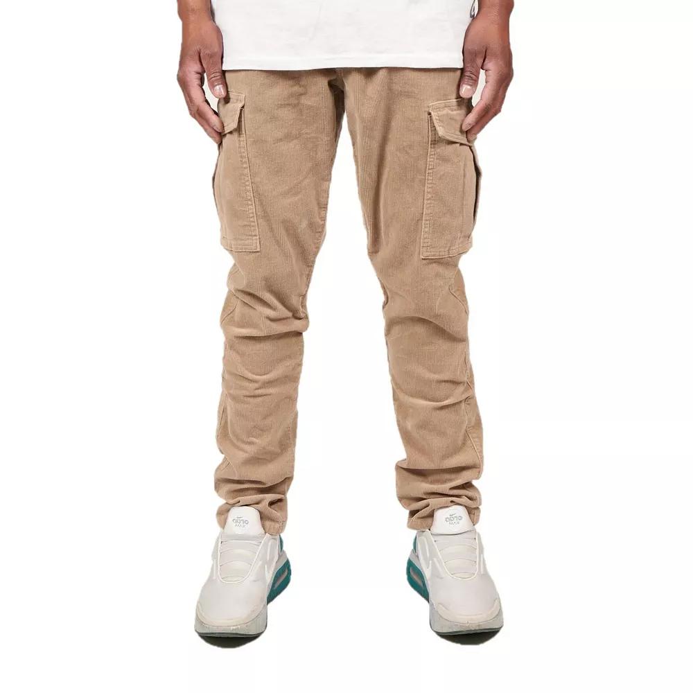 Men's Caliber Denim Co. Cord Corduroy Cargo Pants, Size: 30 X 32, Green Product Image