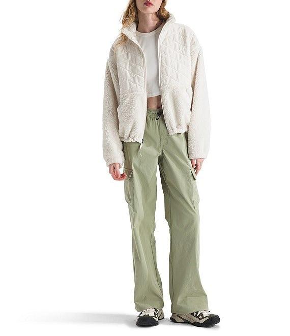 The North Face Cabin Fleece Knit Dropped Shoulder Full Zip Jacket Product Image