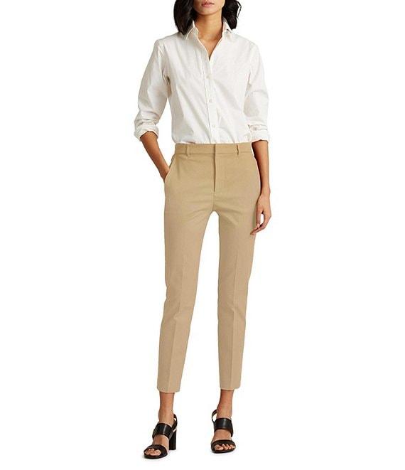 Lauren Ralph Lauren Stretch Mid Rise Skinny Leg Pants Product Image