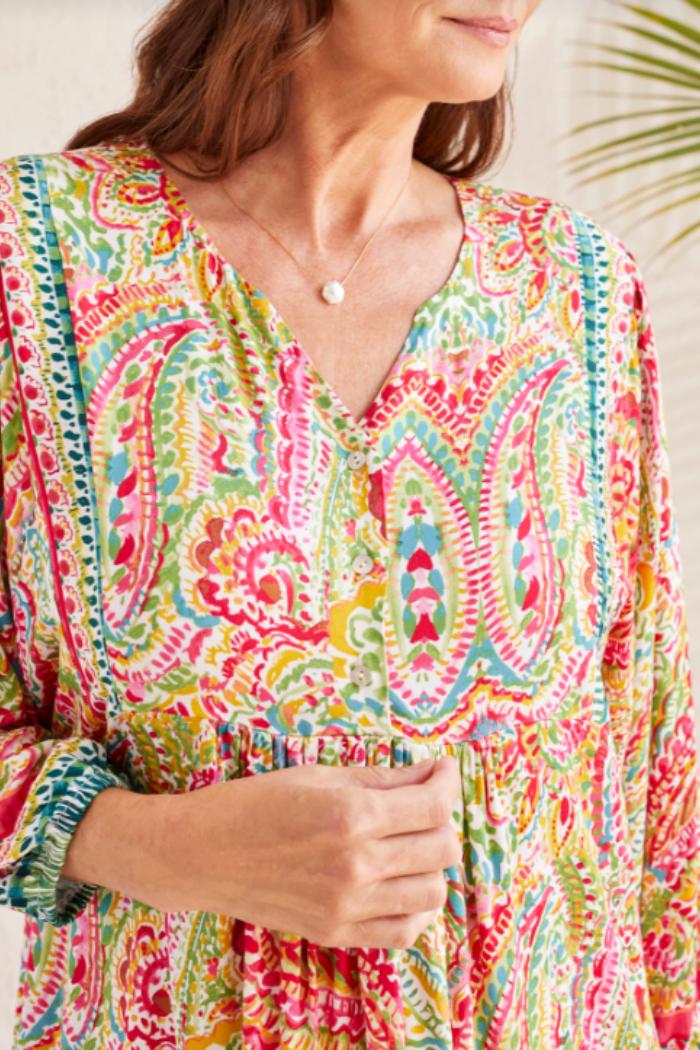 3/4 Sleeve Peplum Blouse Product Image