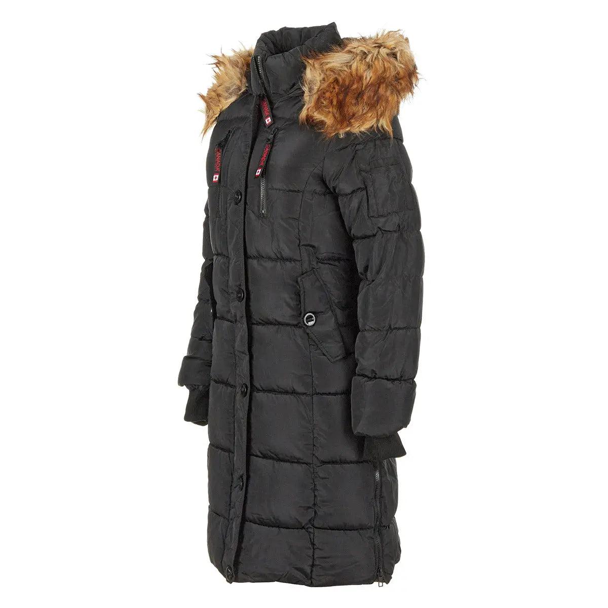 Canada Weather Gear Women's Long Puffer with Faux Fur Trim Hood Product Image