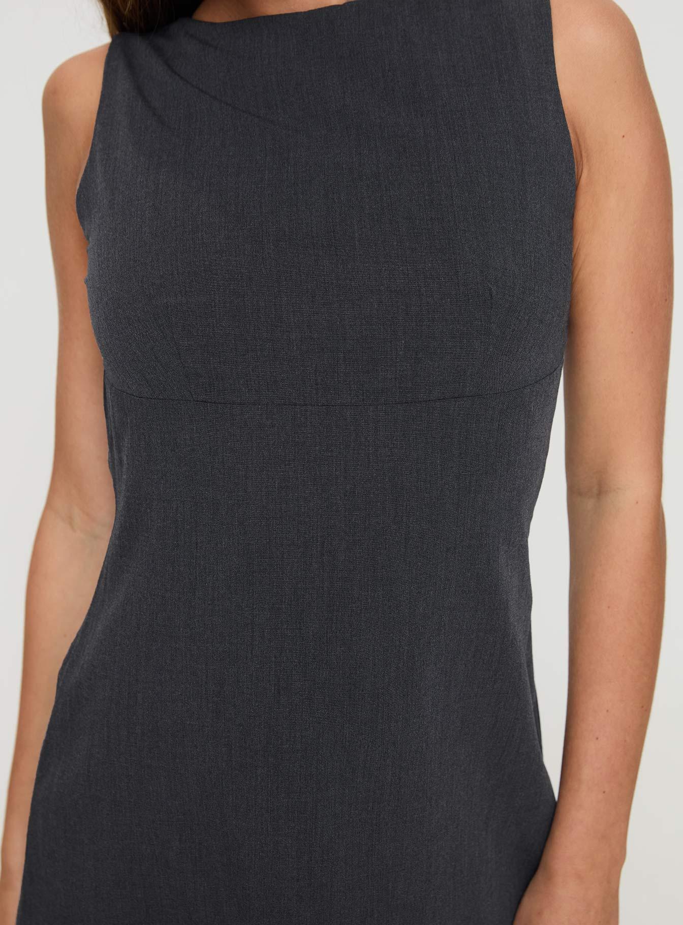 Blyss Mini Dress Charcoal Product Image