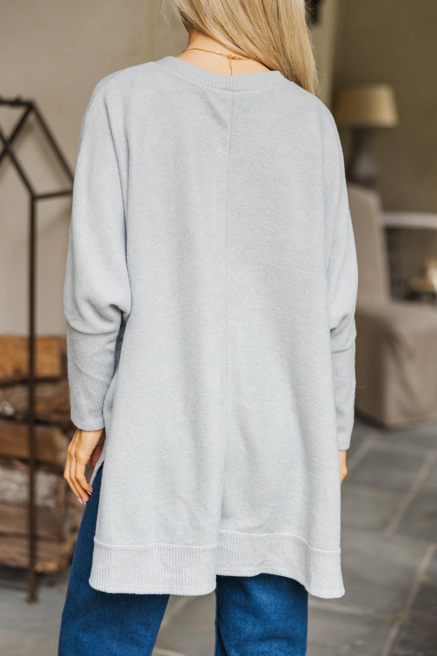 Always Fun Heather Gray Tunic Female Product Image