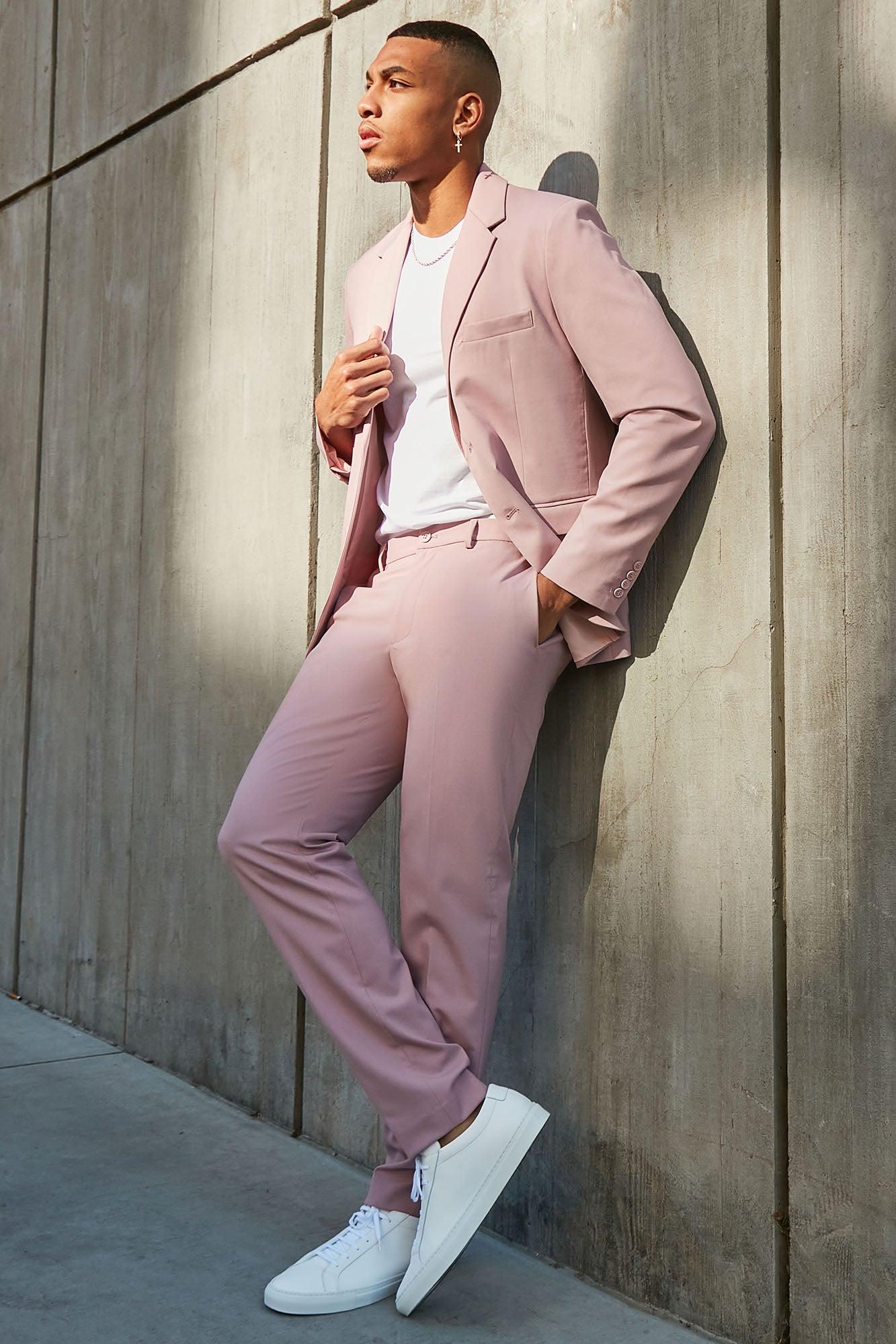 The Modern Stretch Suit Jacket - Mauve Product Image