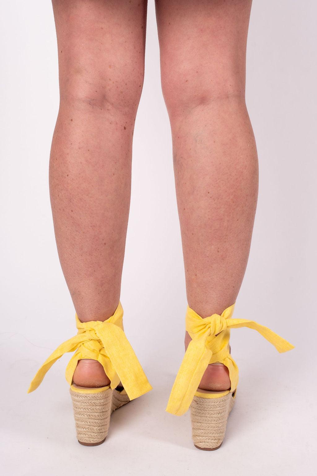 Bonaire Wedge Sandal - Yellow Product Image