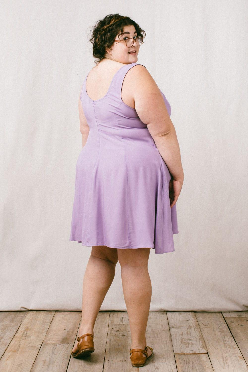 Delana Dress in Lilac Challis Product Image
