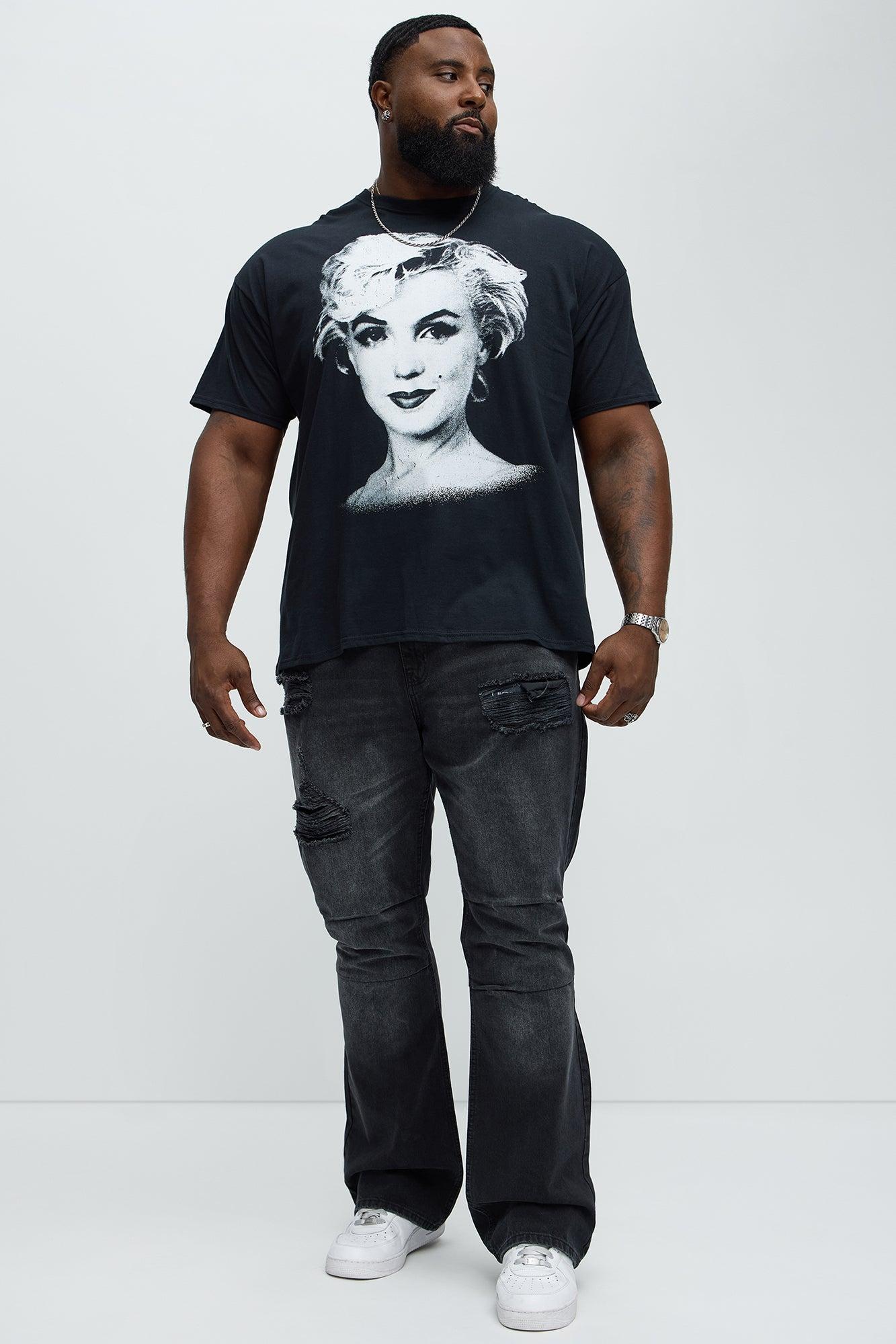 Marilyn Monroe Icon Short Sleeve Tee - Black Male Product Image