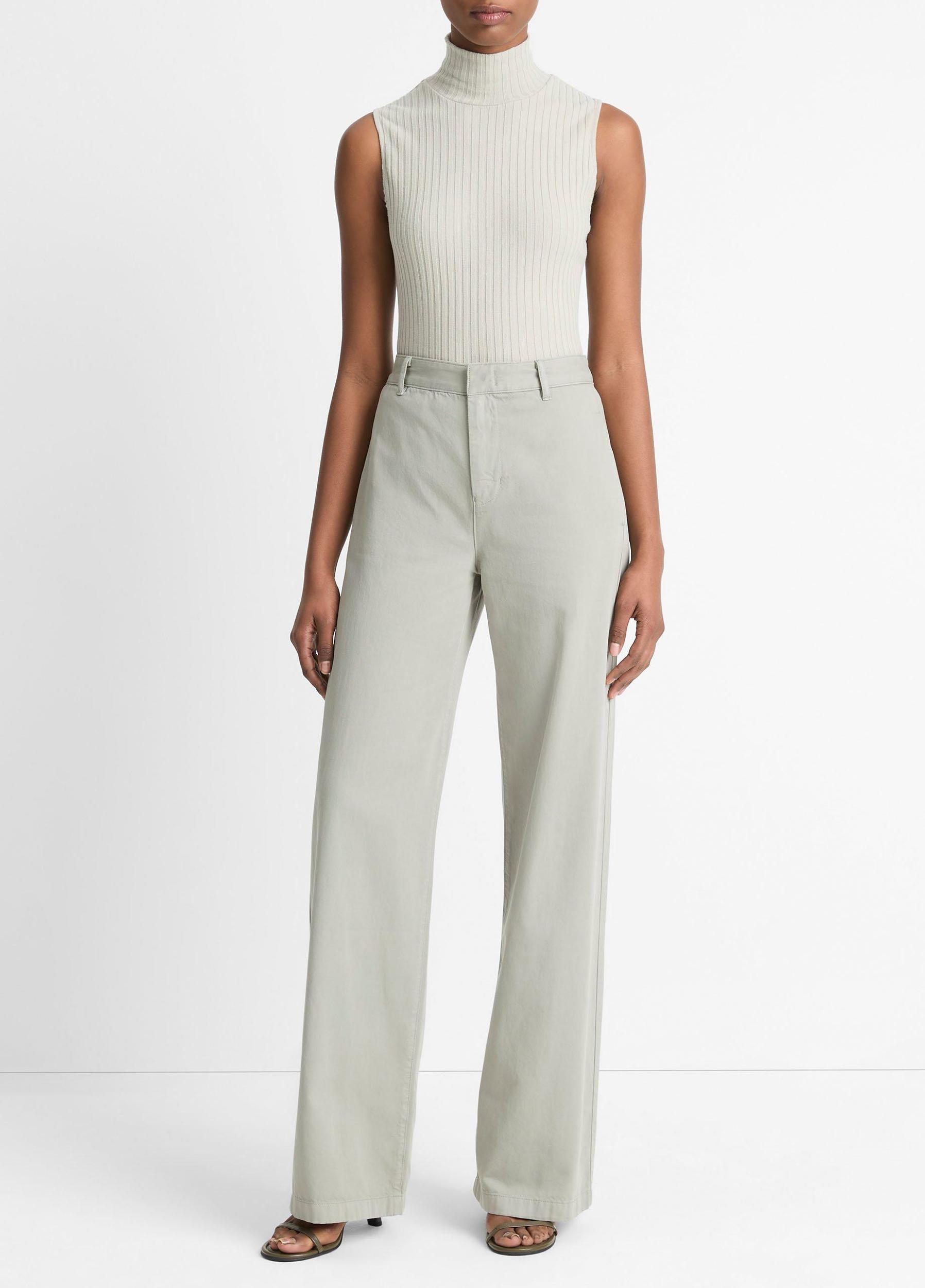 Cotton Low-Rise Wide-Leg Pant Product Image