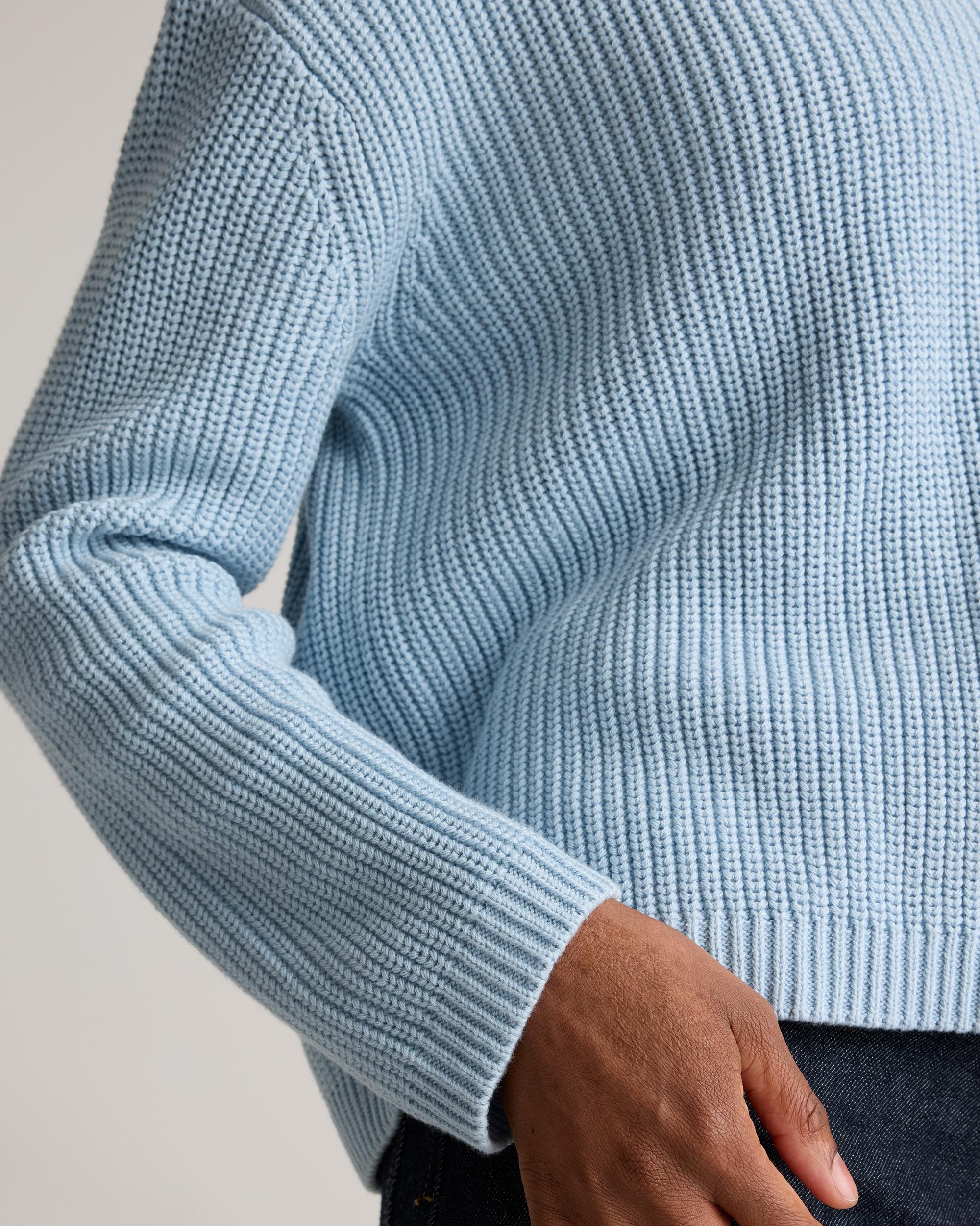 Quince | Women's Fisherman Boatneck Sweater Size XS, Organic Cotton Product Image