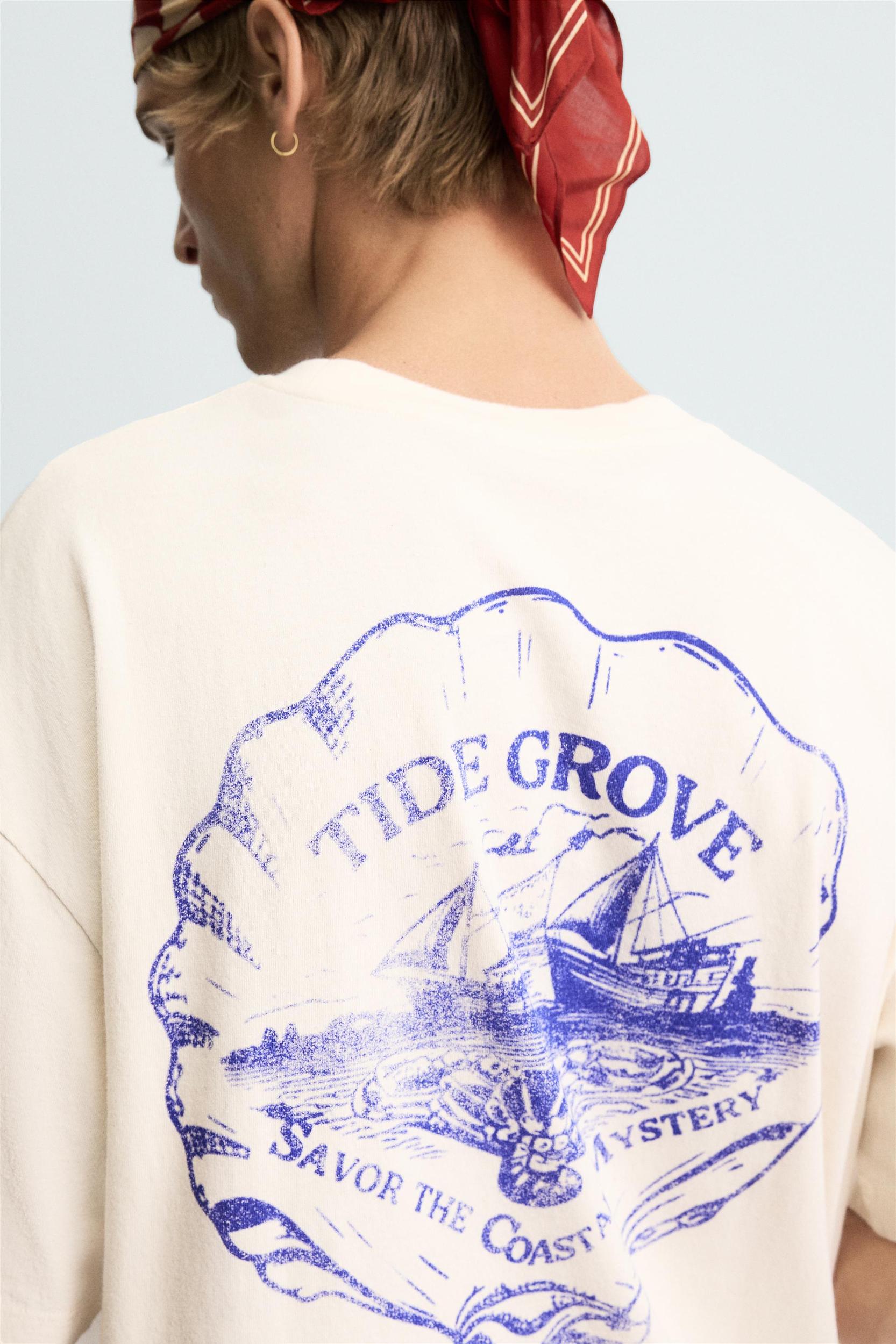 WASHED PRINT T-SHIRT Product Image