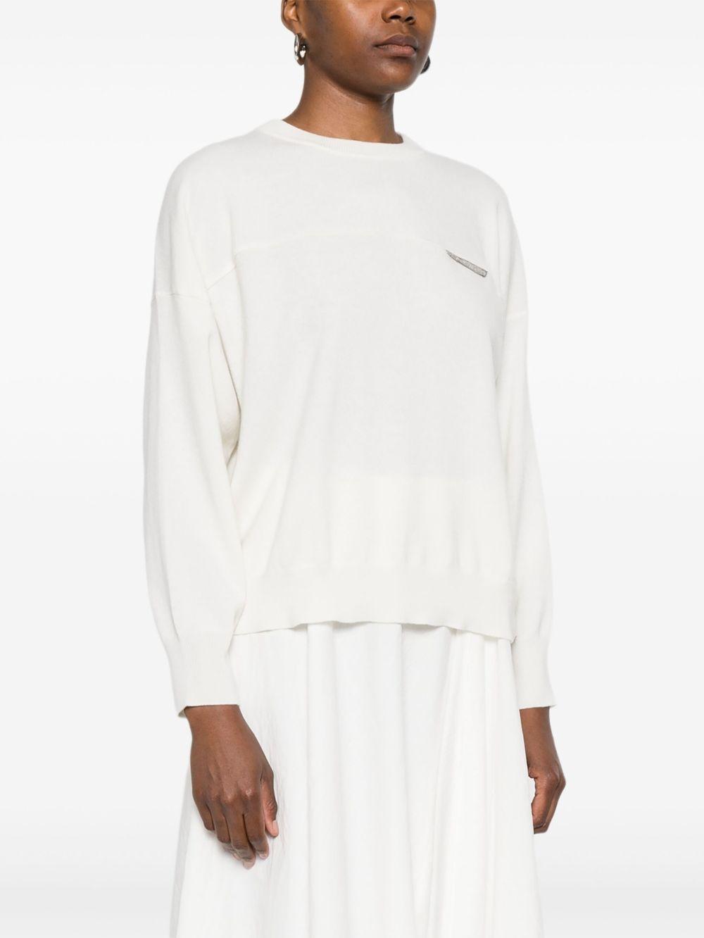 embellished crew-neck T-shirt Product Image