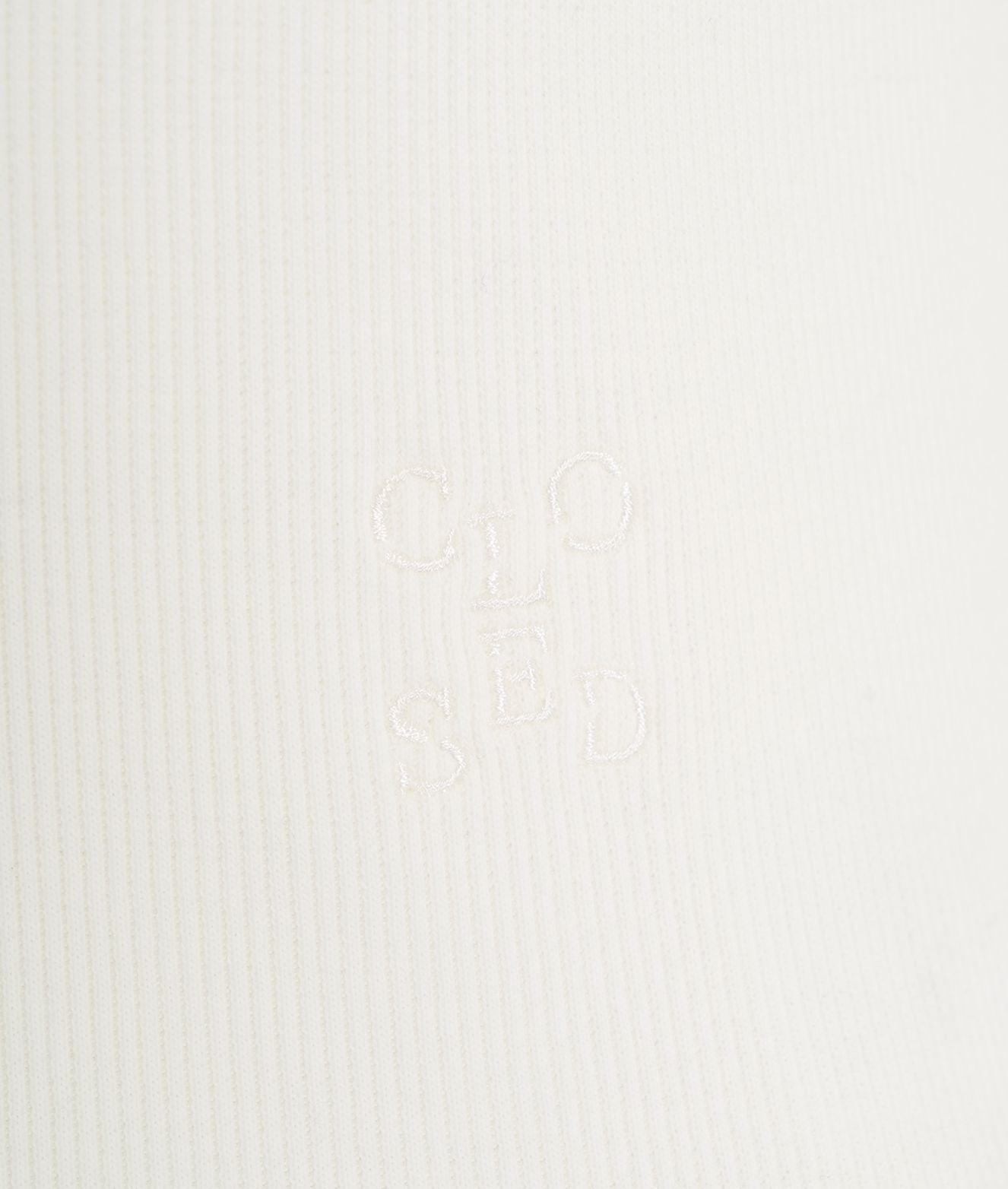 Ribbed top with embroidered logo Product Image