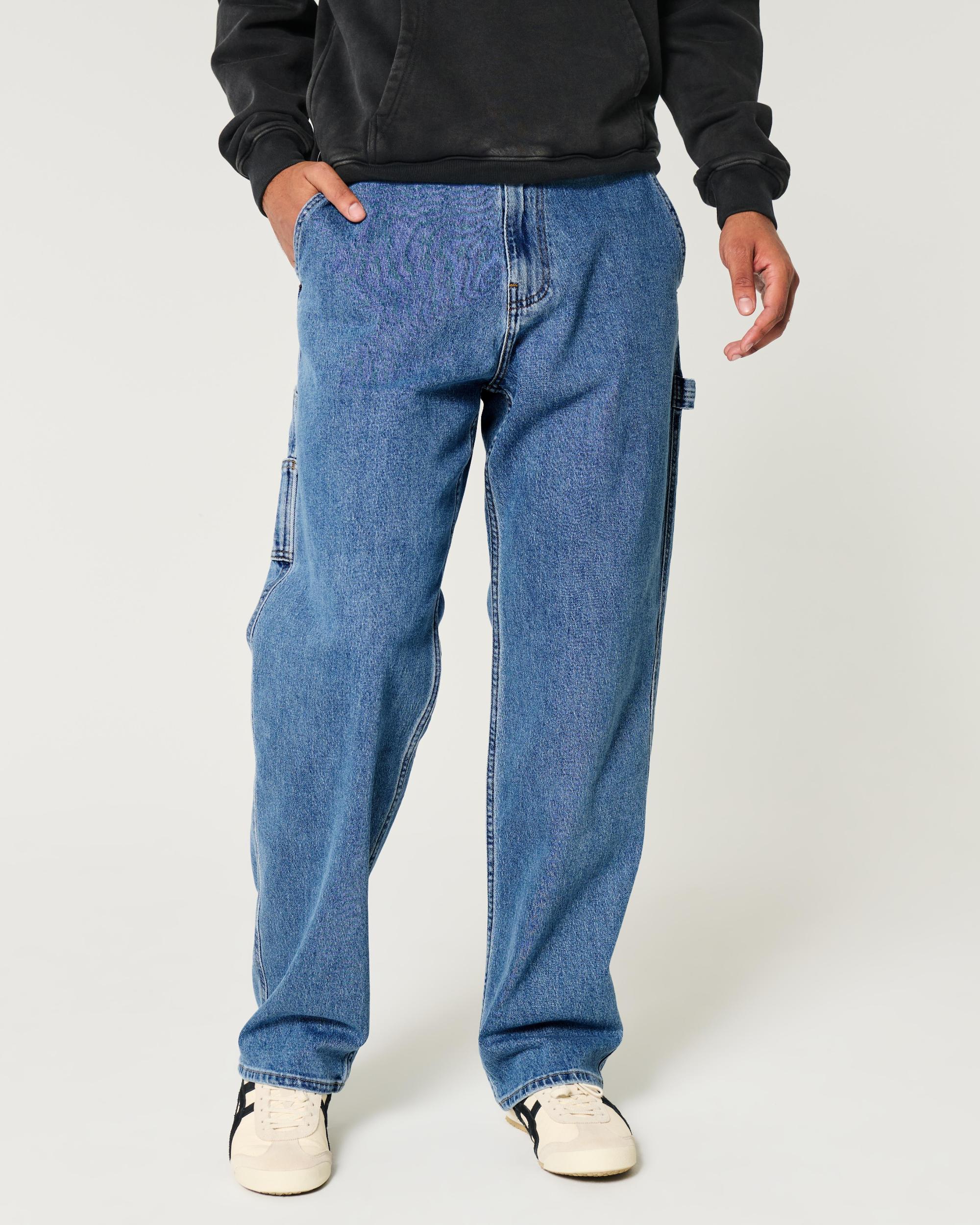 Medium Wash Baggy Jeans Product Image