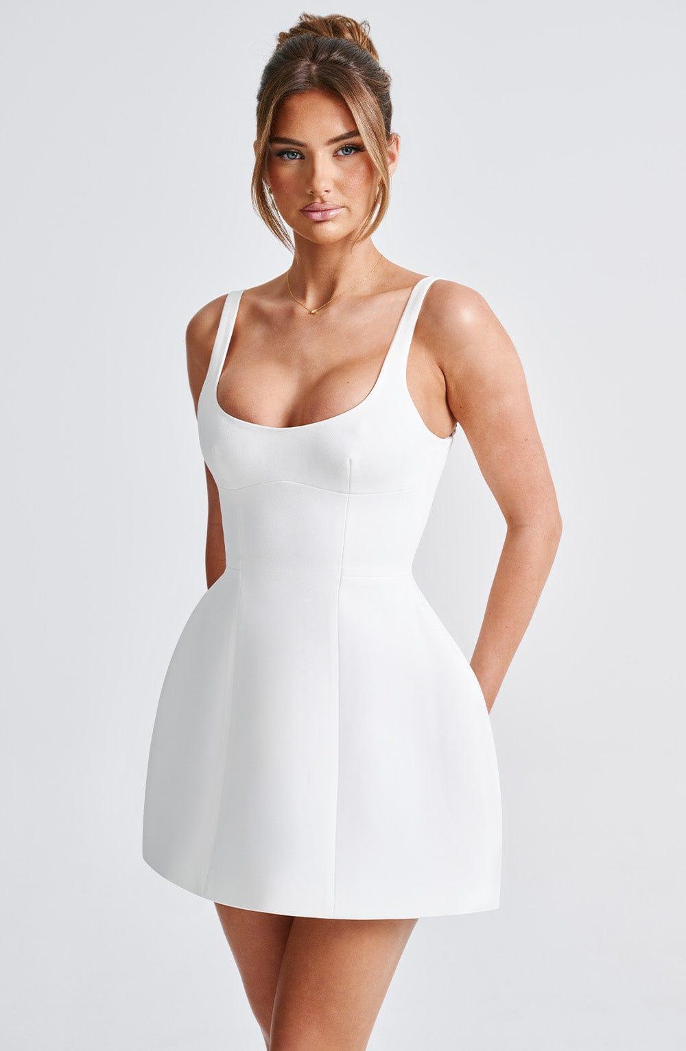 Claretta Mini Dress  Ivory Product Image