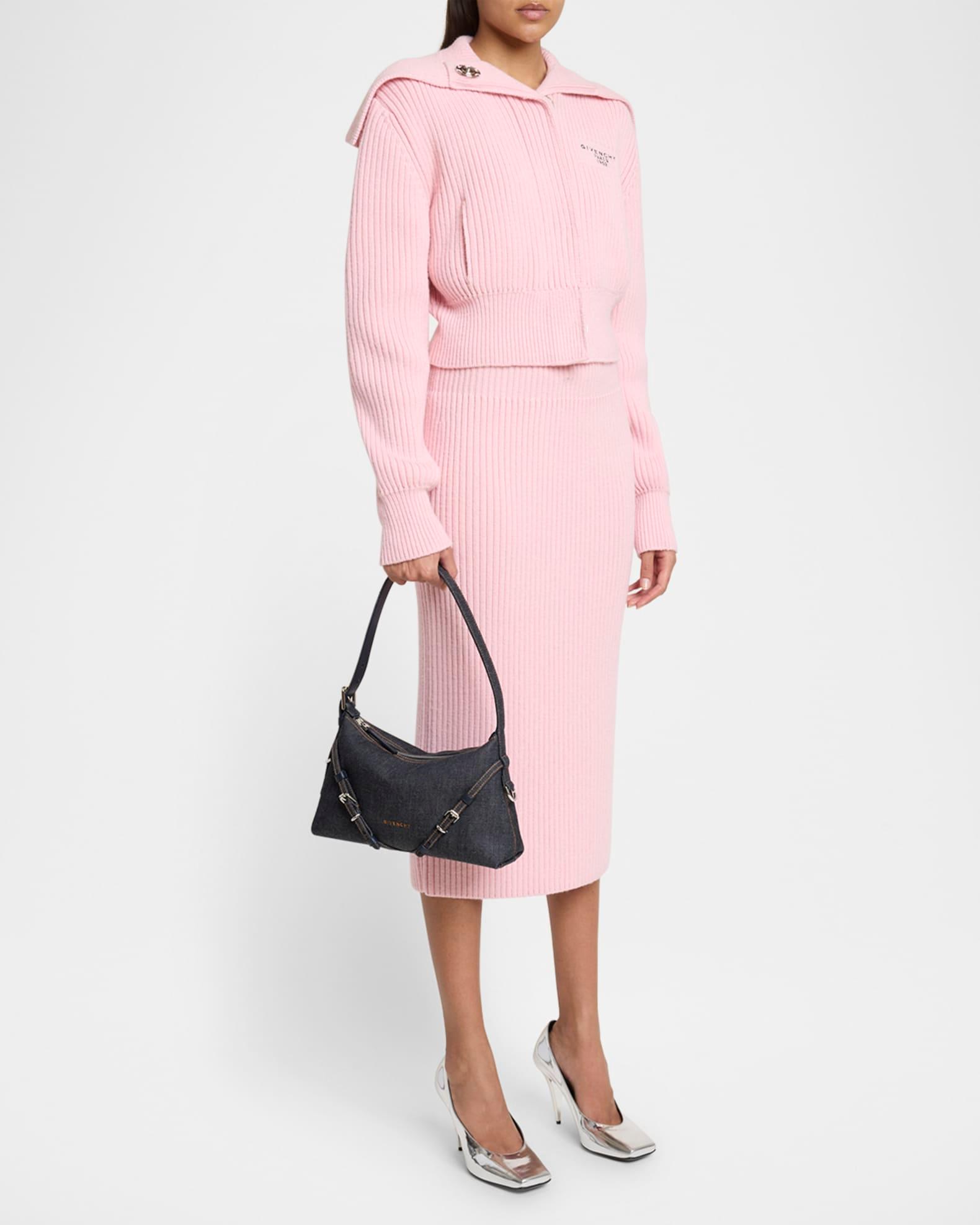 Voyou Mini Shoulder Bag in Denim Product Image