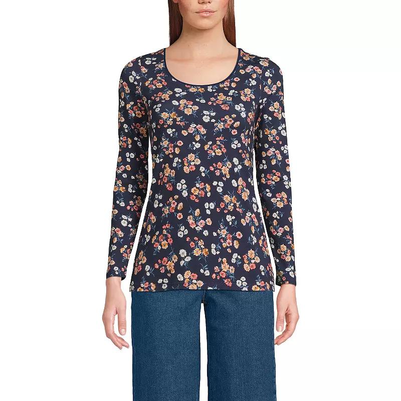 Petite Lands' End Jersey Scoopneck T-Shirt, Women's,  Product Image