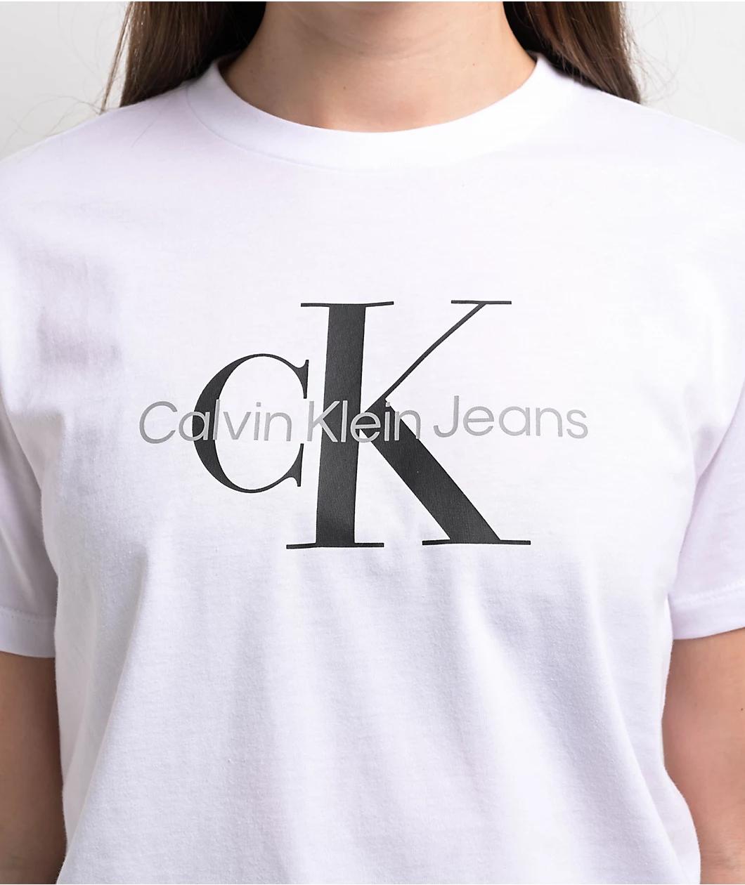 Calvin Klein Classic Logo White T-Shirt Product Image