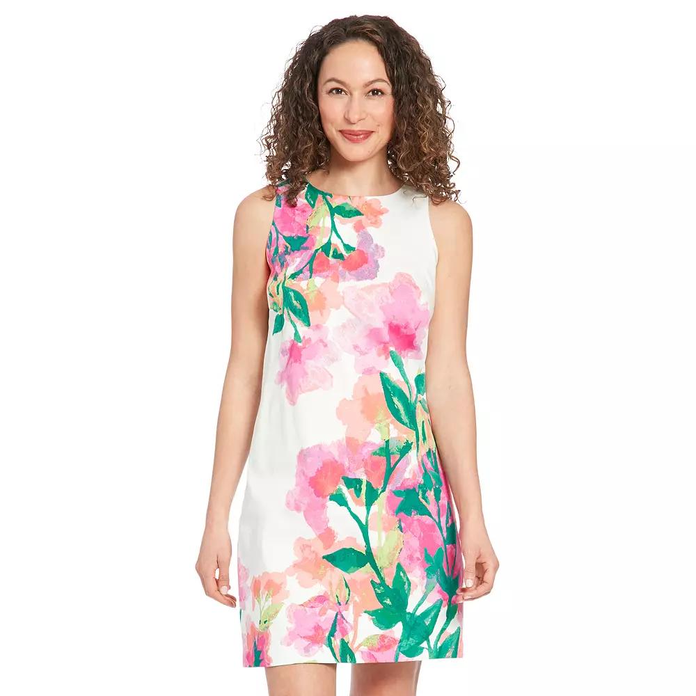 Women's London Times Sleeveless Shift Mini Dress,  Product Image