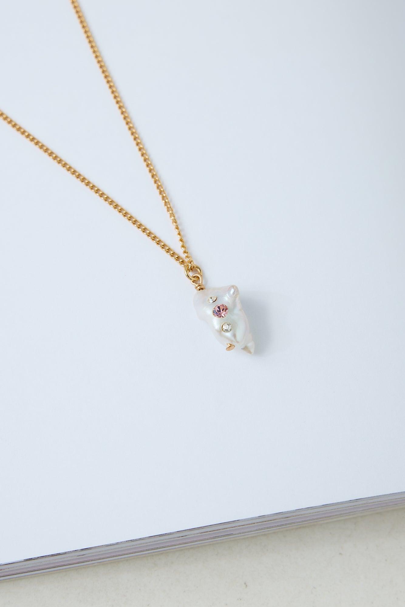 18k Gold Plated Daniella Necklace Gold Product Image