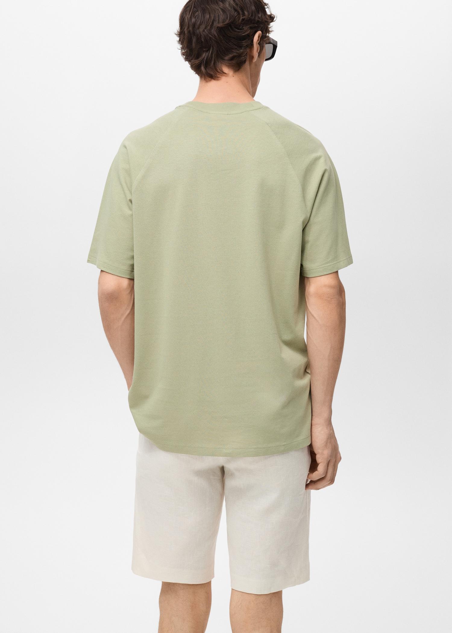 Relaxed fit cotton t-shirt - Men | MANGO USA Product Image