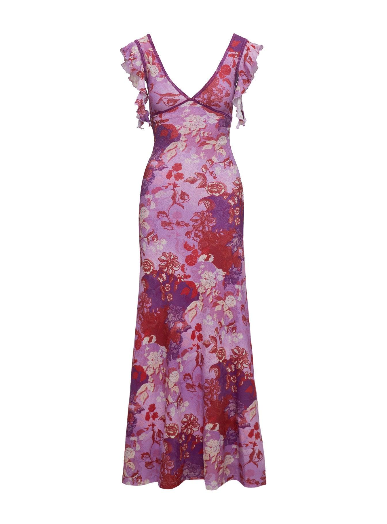 Soleila Maxi Dress Purple Multi Product Image