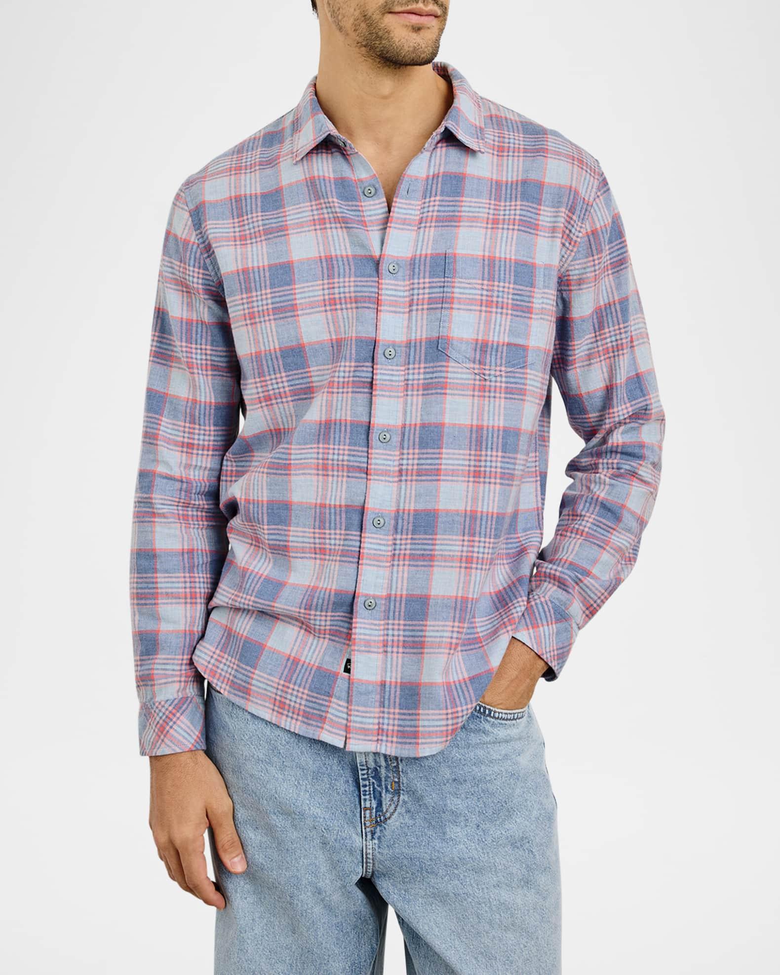 Men's Wyatt Plaid Casual Button-Down Shirt Product Image