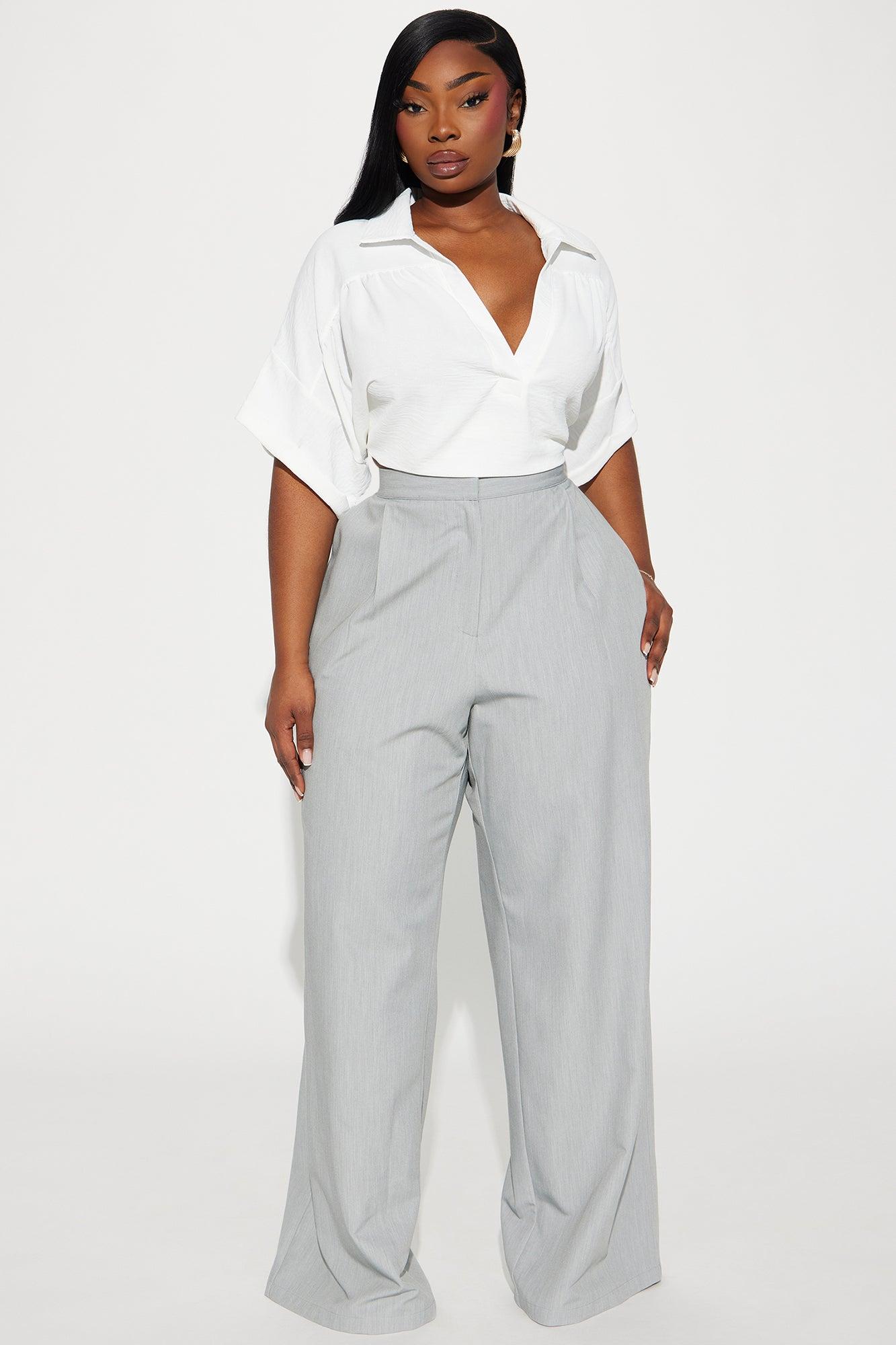 Breezy Day Blouse Top - White Product Image