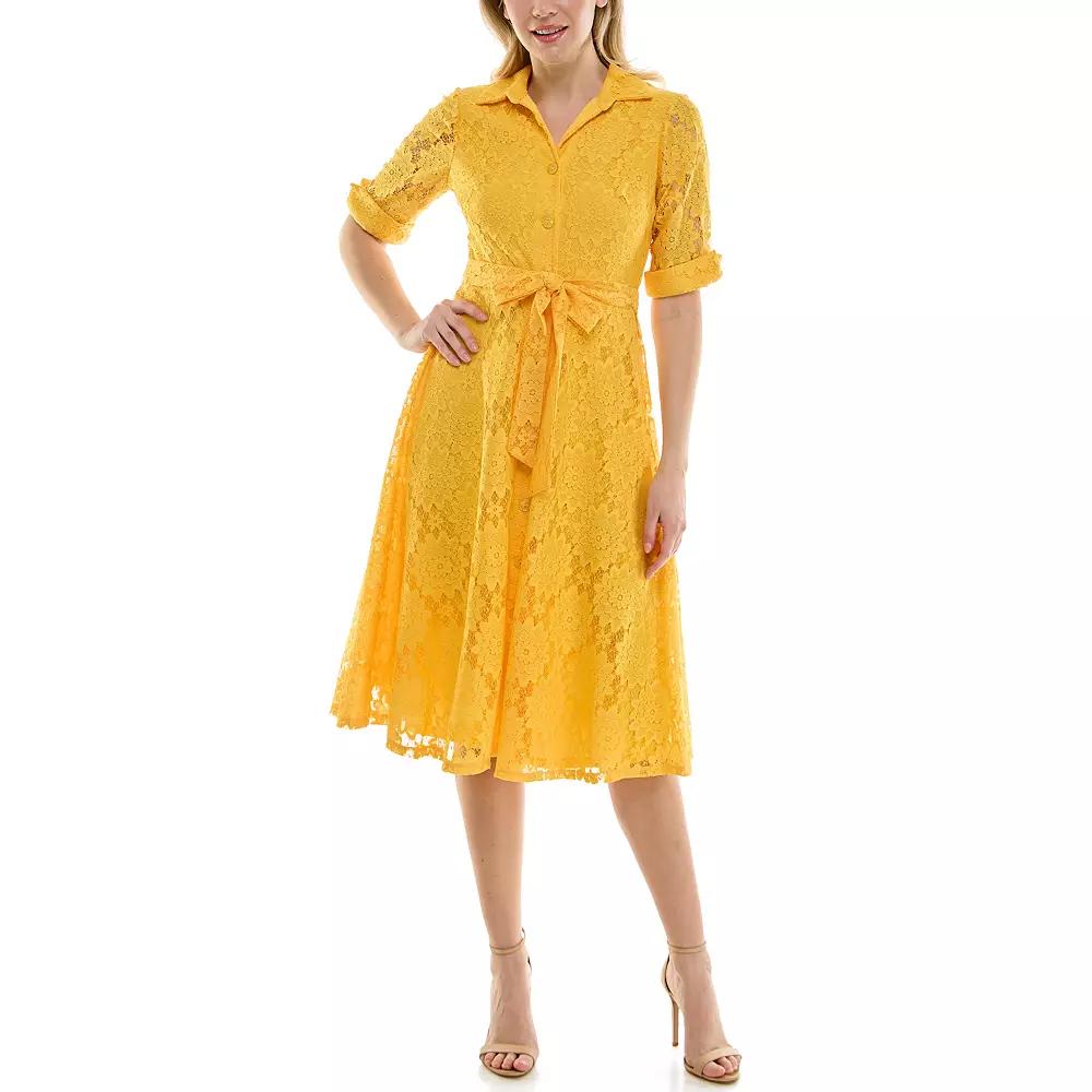 Women's Maison Tara Lace Shirt Dress,  Product Image