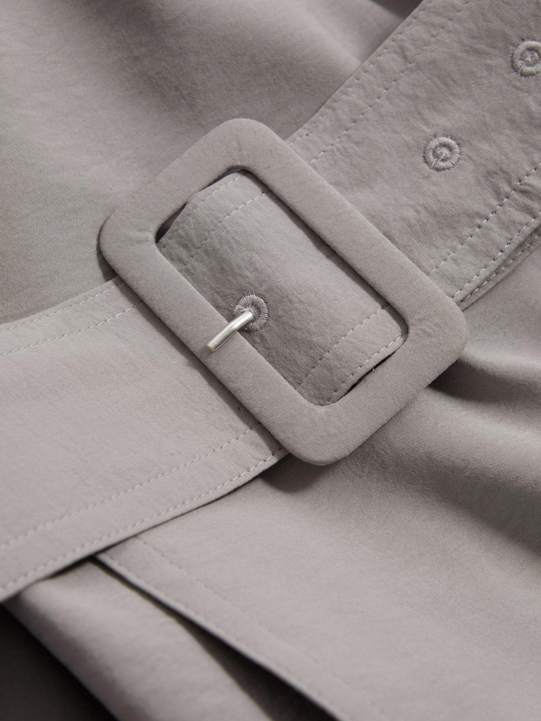 Atelier Belted Trench Coat in Grey Product Image