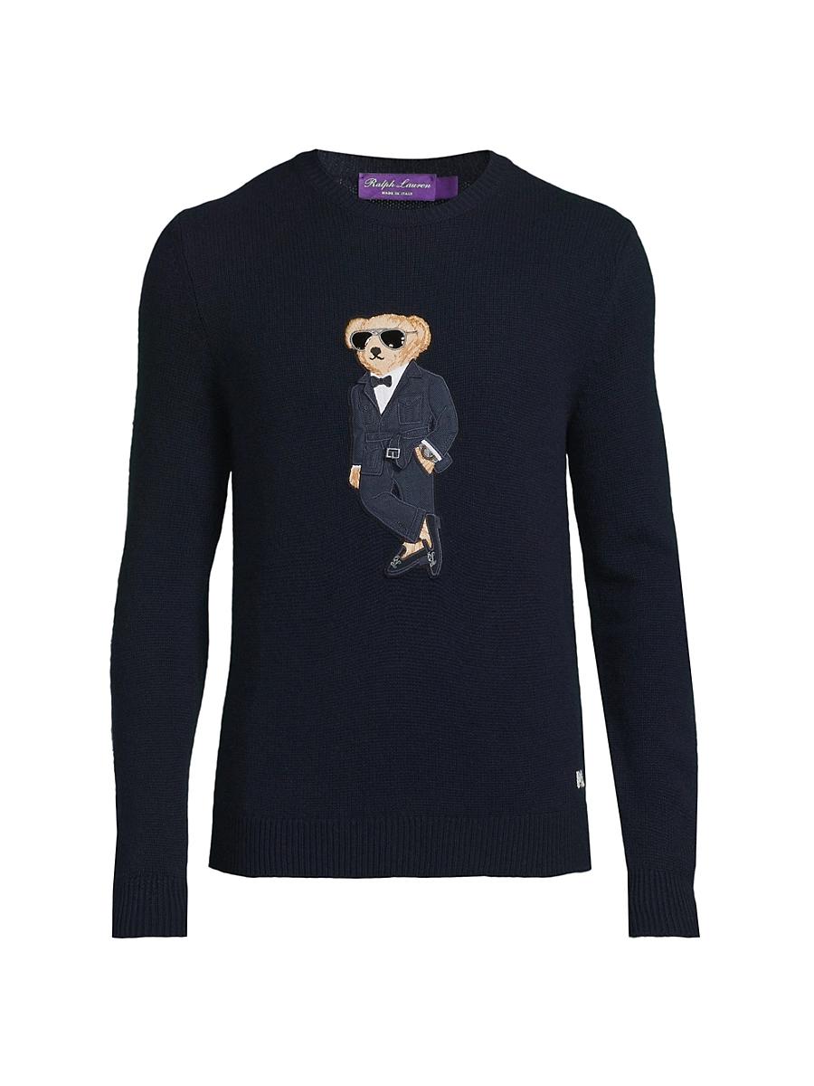 Mens Polo Bear Cashmere Jersey Sweater Product Image