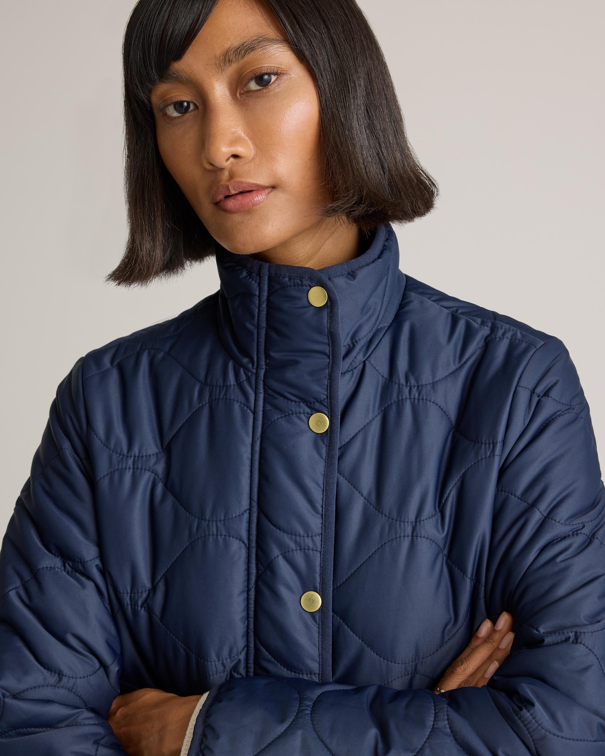 Quince | Women's Featherless Quilted Long Puffer Jacket Size XL, Nylon Product Image