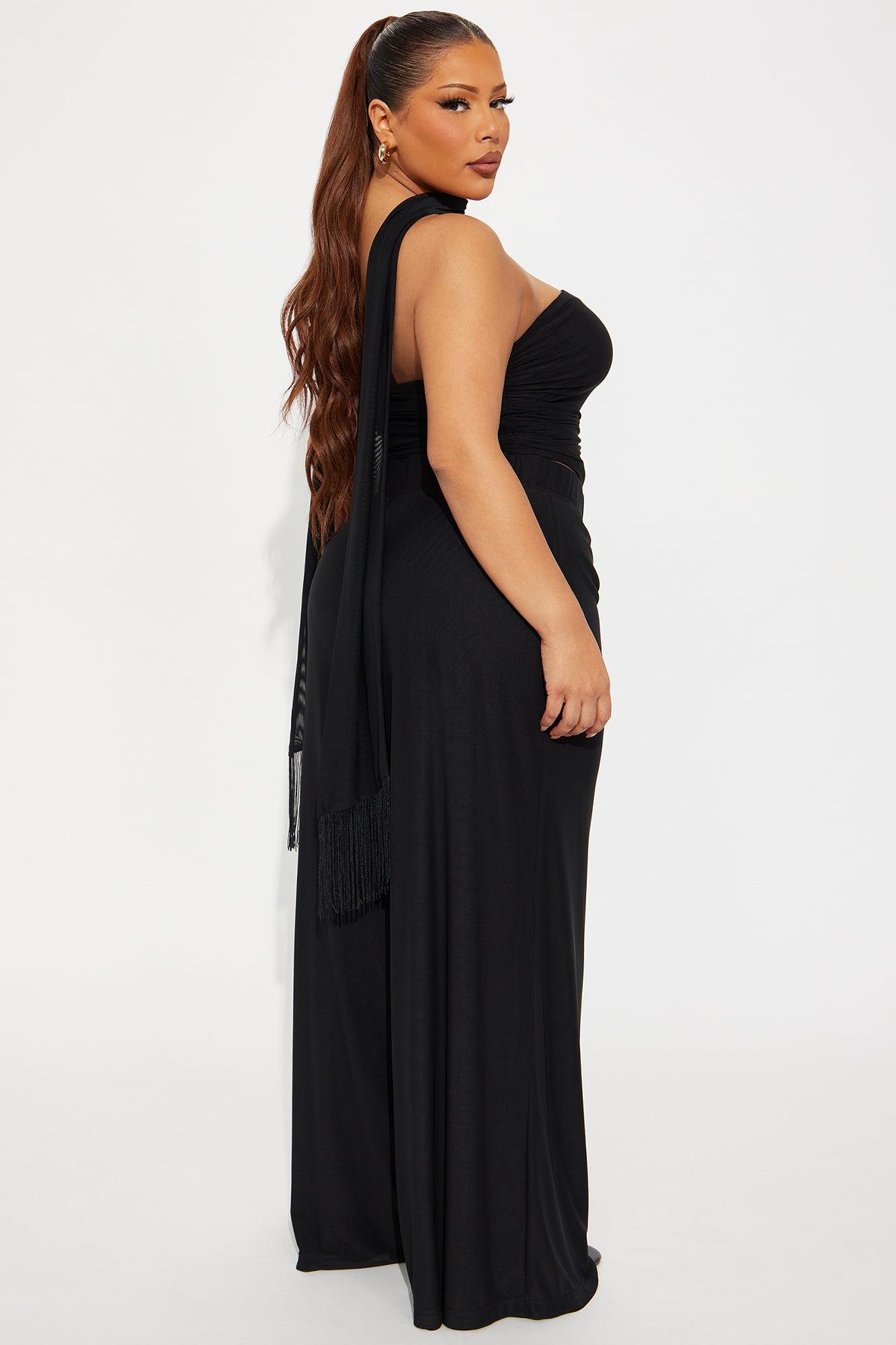 Keep It A Secret Mesh Pant 3pc Set - Black Female Product Image