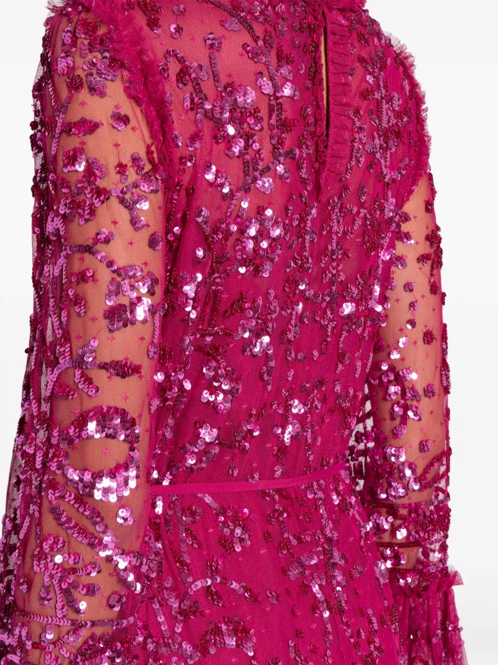 sequinned ruffled maxi dress Product Image