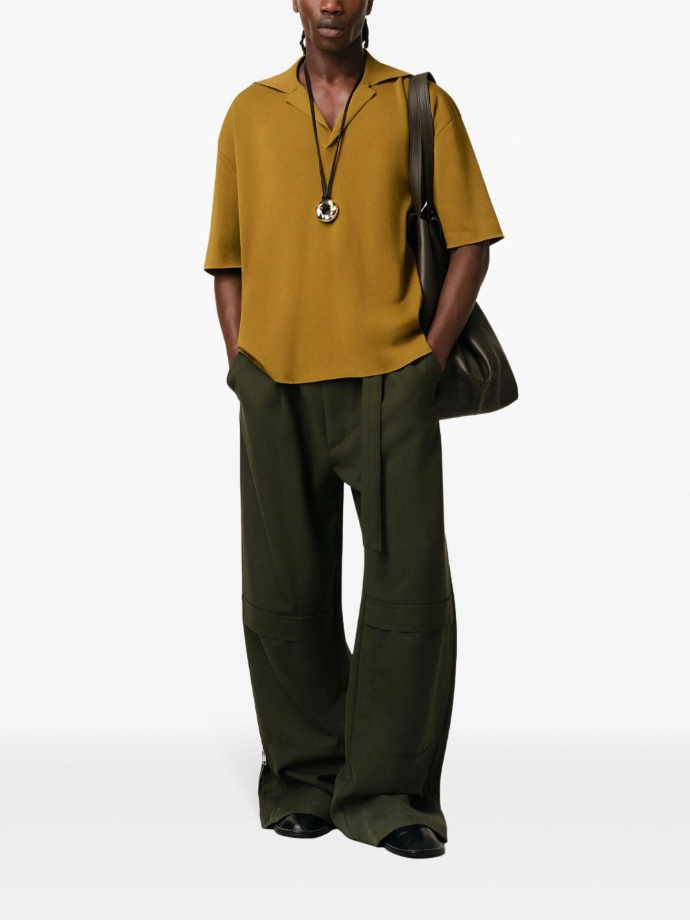 fine-knit polo shirt Product Image