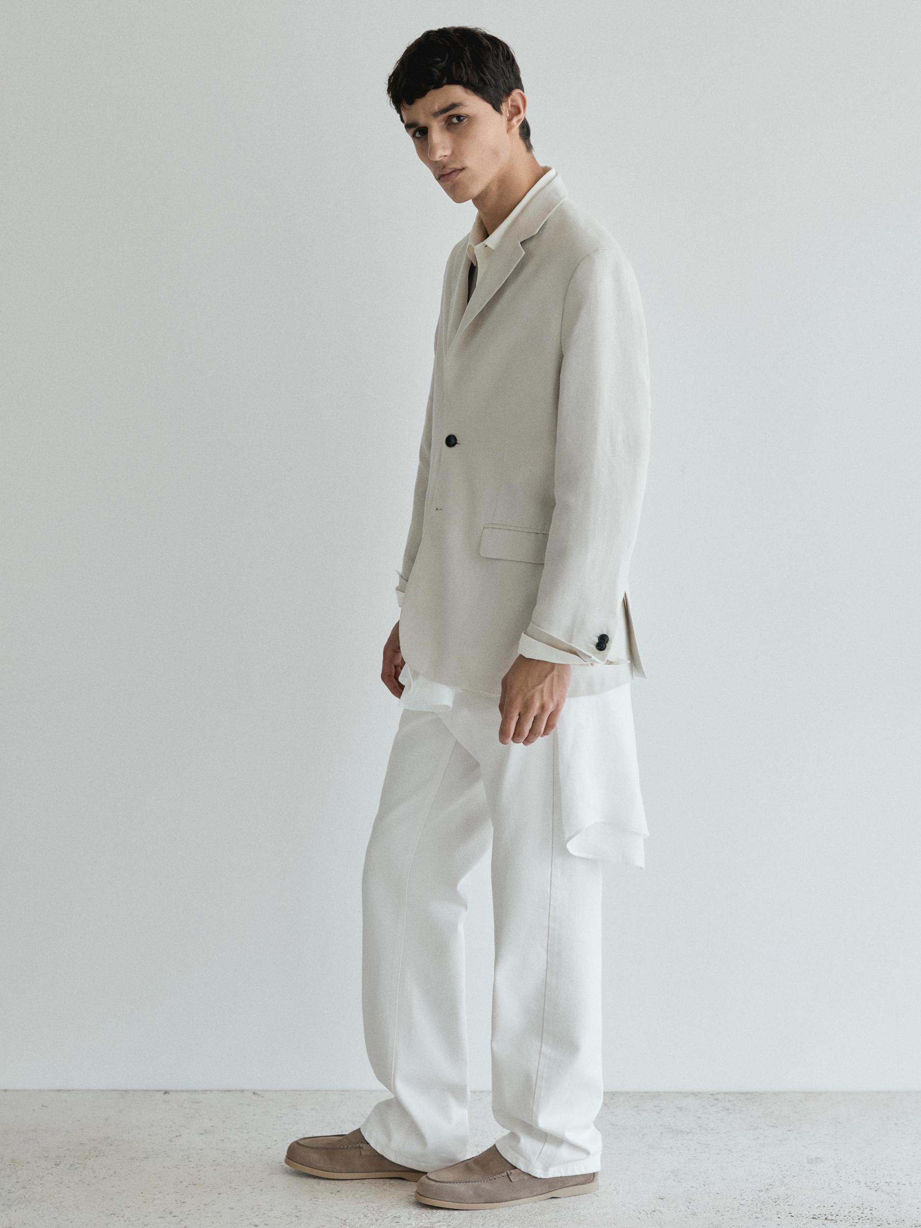 Soft split suede loafers Product Image