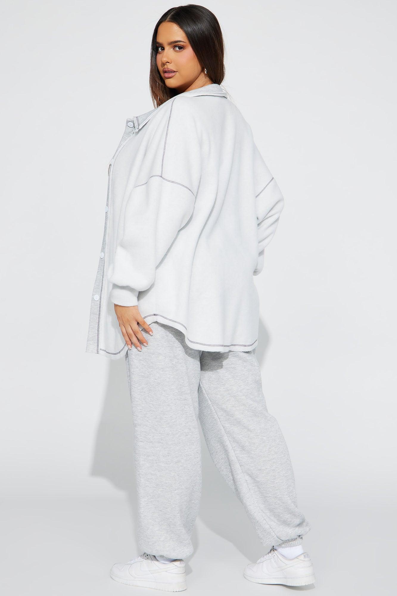 Casey Jogger Set - Heather Grey Product Image