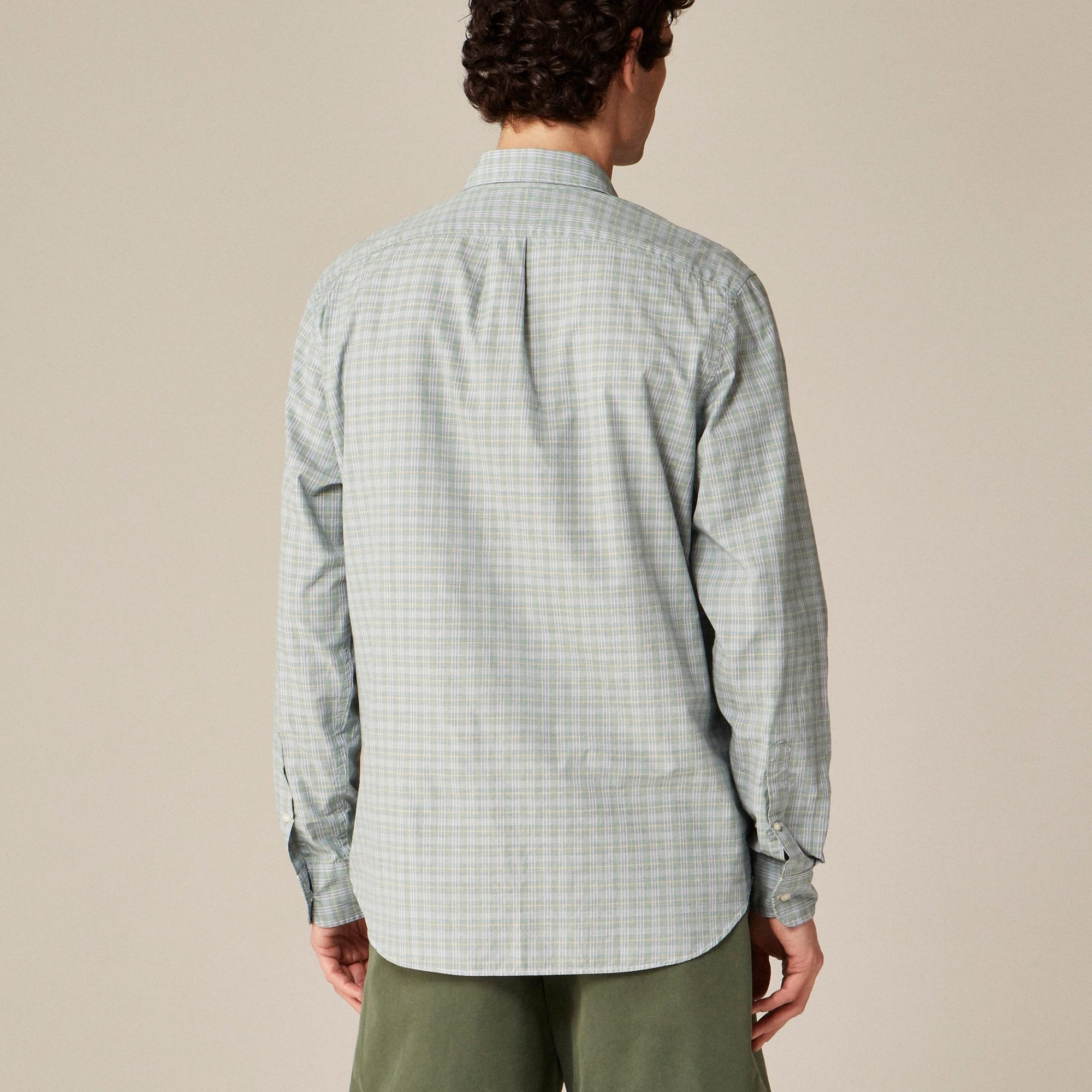 Secret Wash cotton poplin shirt with point collar Product Image