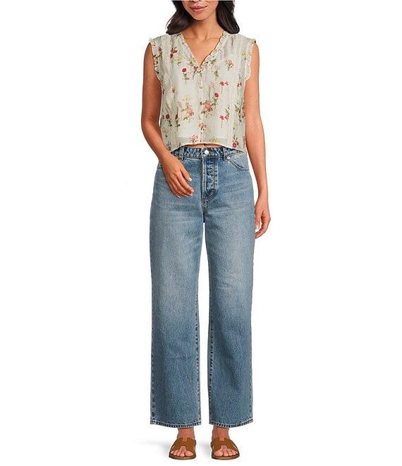 Rolla's Super Loose Del Rey Mid Rise Relaxed Straight Leg Denim Jeans Product Image