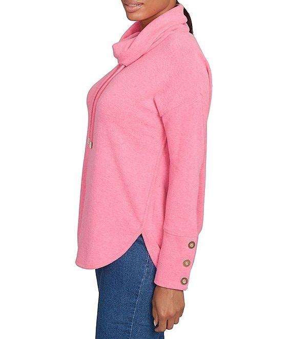 Ruby Rd. Knit Cowl Neck Long Sleeve Cozy Top Product Image
