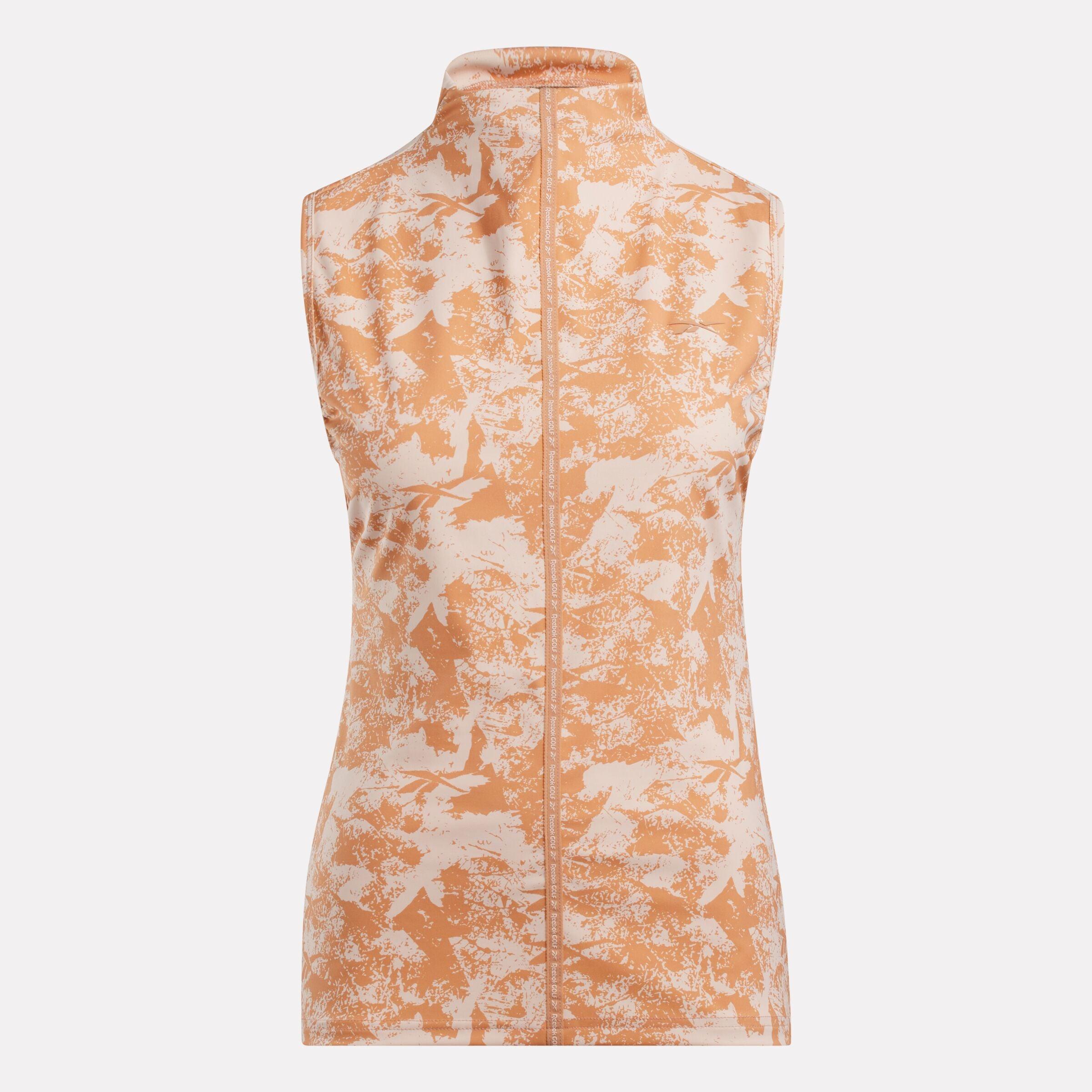 Women's Sleeveless Mock Neck Golf Top - Vector Abstract Print Female Product Image