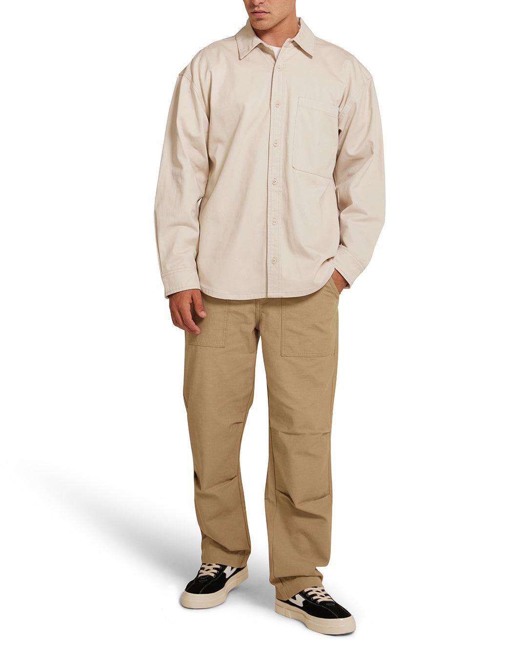 Frizell Twill Shirt - Dirty White Product Image