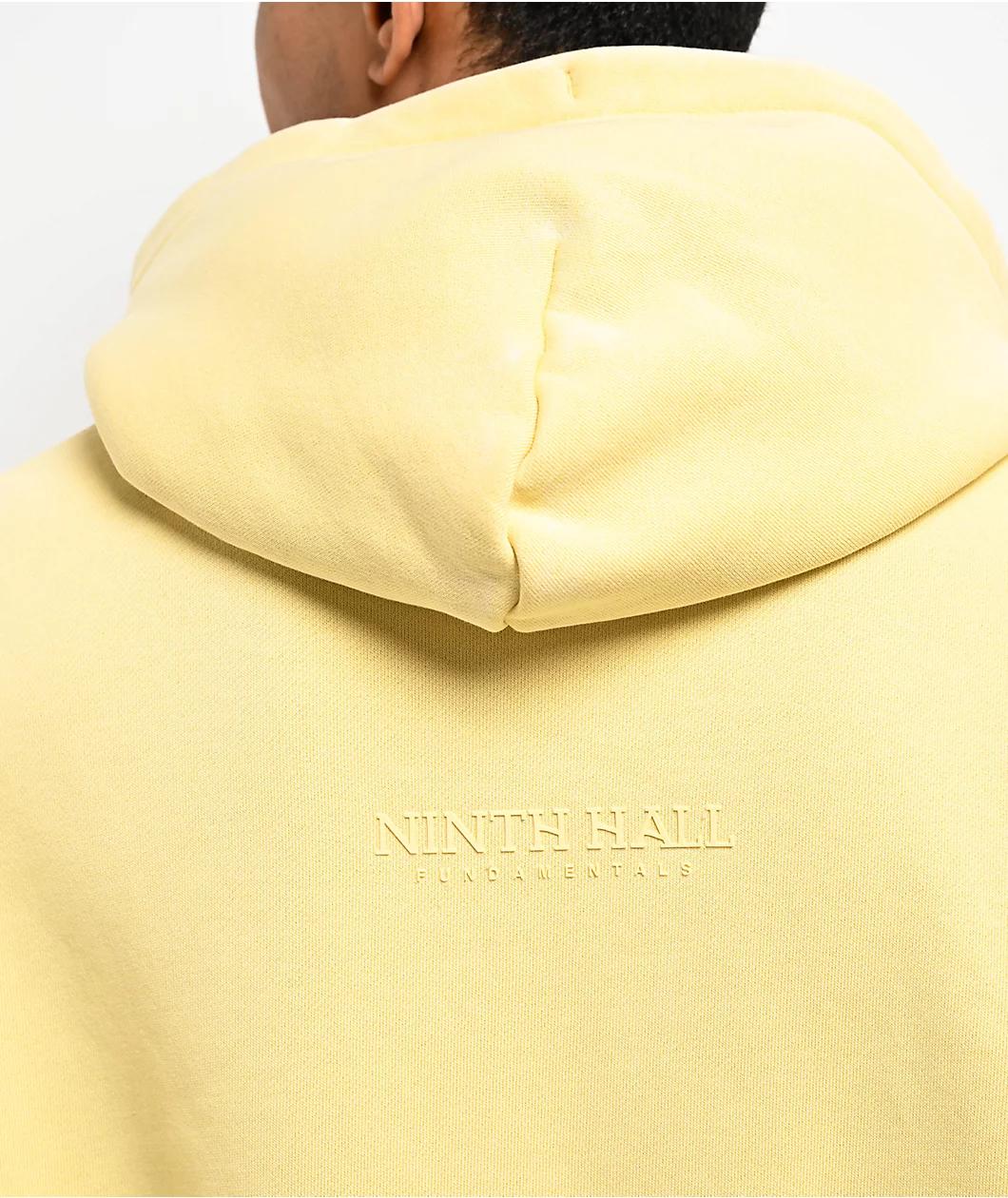 Ninth Hall Fundamentals Oversized Tan Boxy Hoodie Product Image