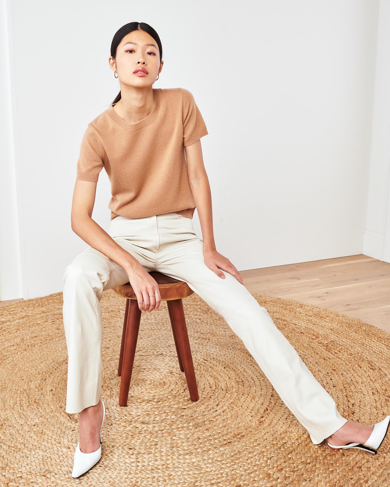 Quince | Women's Mongolian Cashmere T-Shirt Product Image