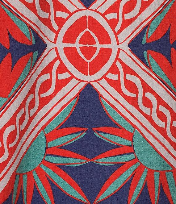 Ro's Garden Brussels Collar Neck Long Sleeve Button Front Midi Dress Product Image