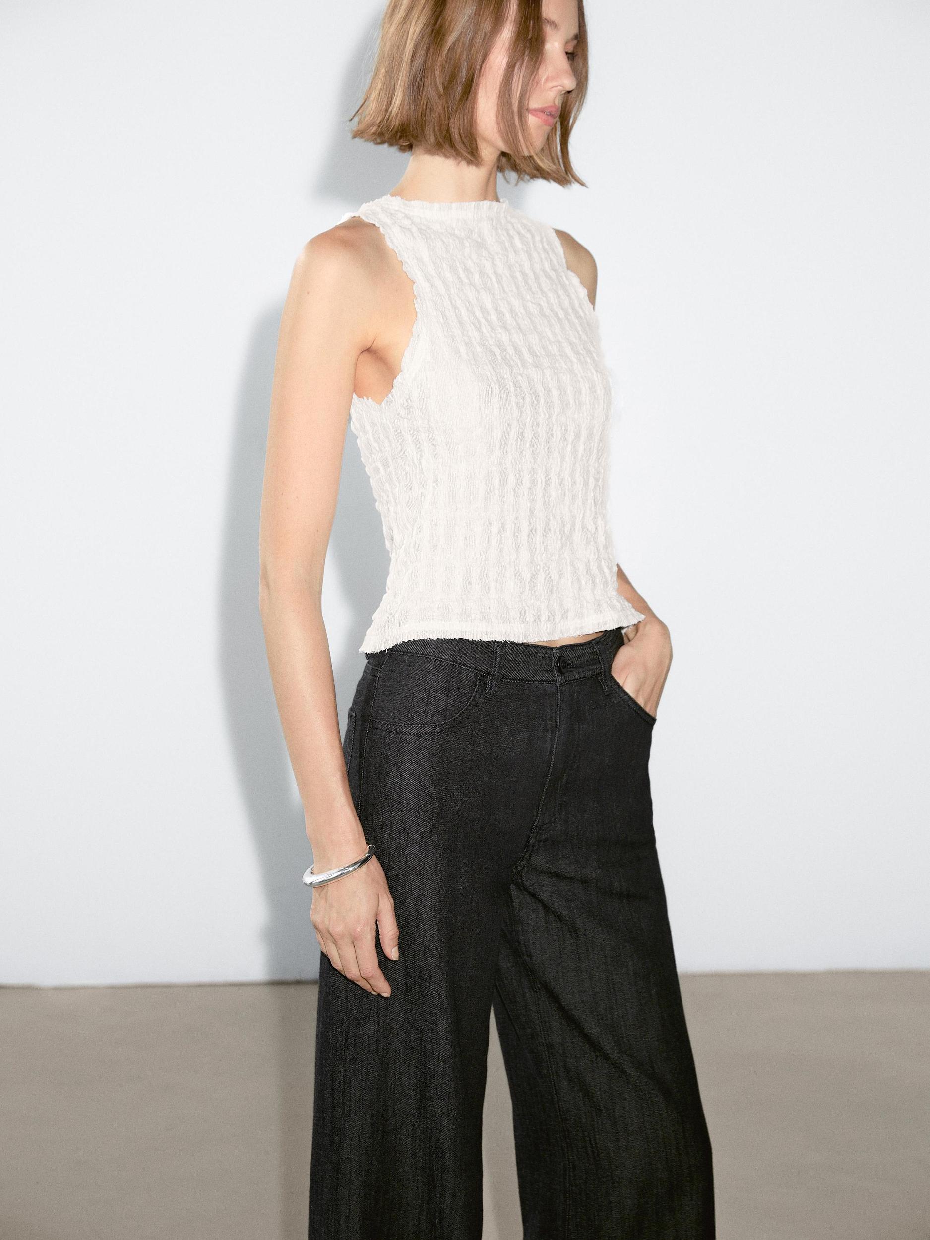 Loose mid-rise wide-leg jeans Product Image