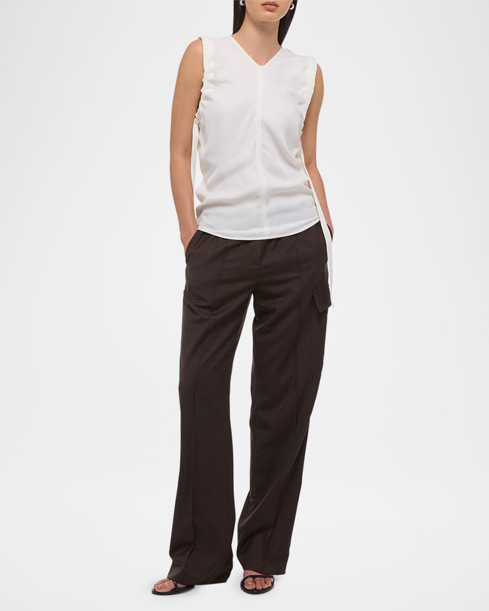 Ruched Sleeveless Top Product Image