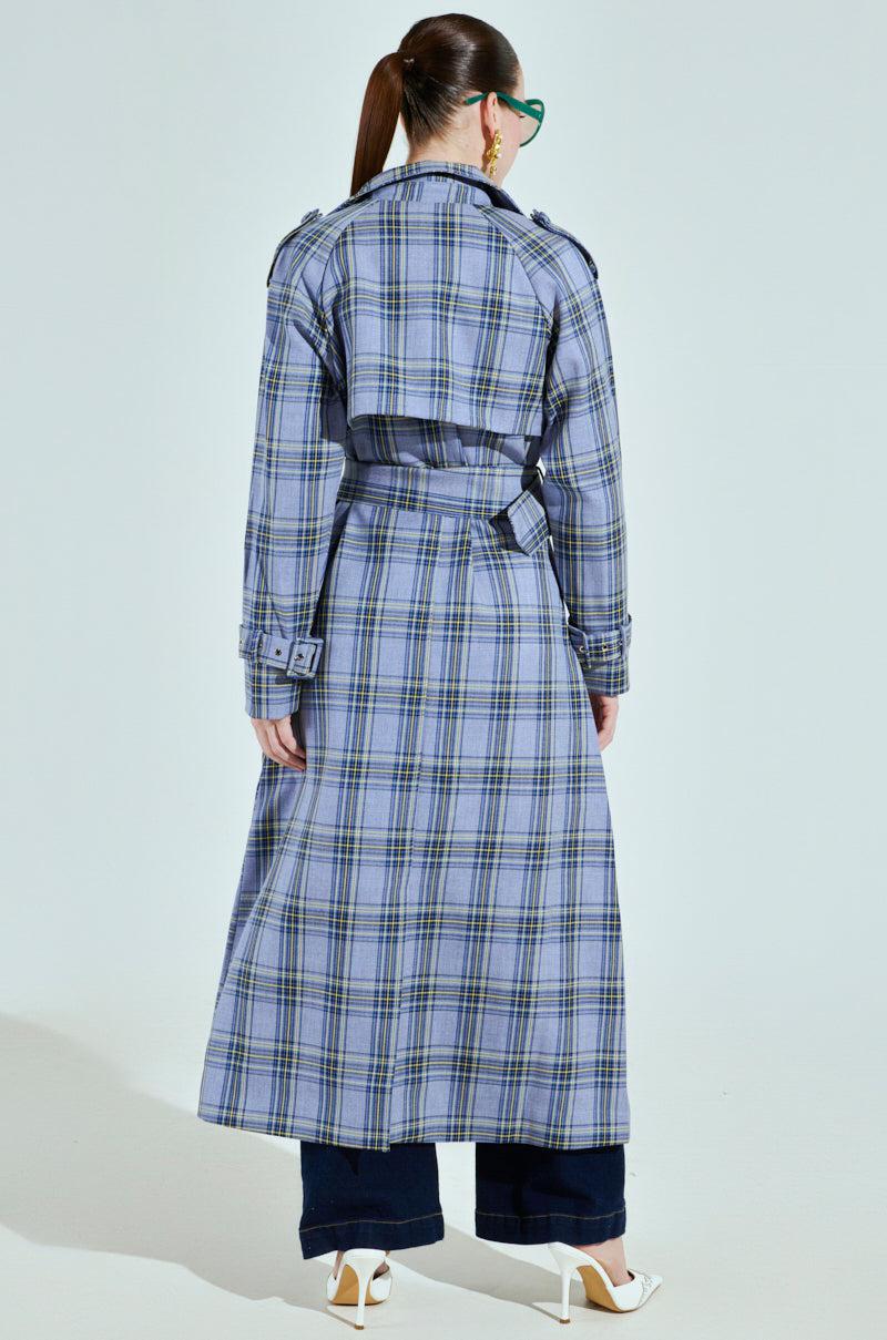 ARLETTE PLAID TRENCH Product Image