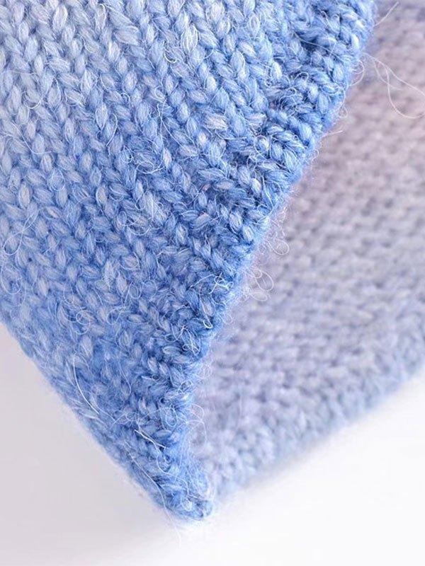 Cropped Twist Tie Dye Sweater Product Image